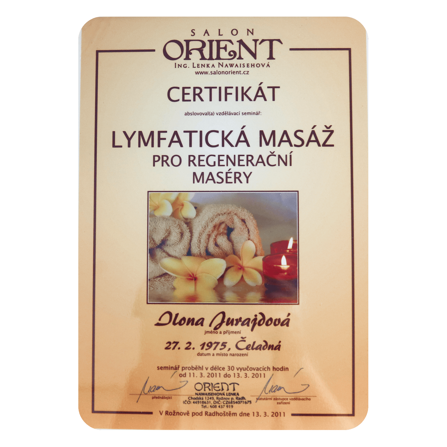 Lymfatická masáž pro regenerační maséry