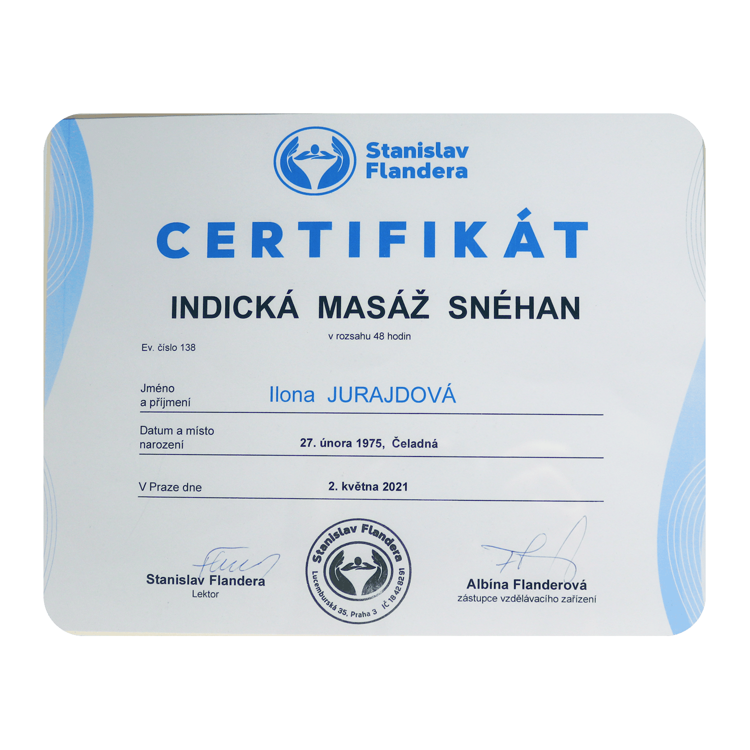 Indická masáž Snéhan