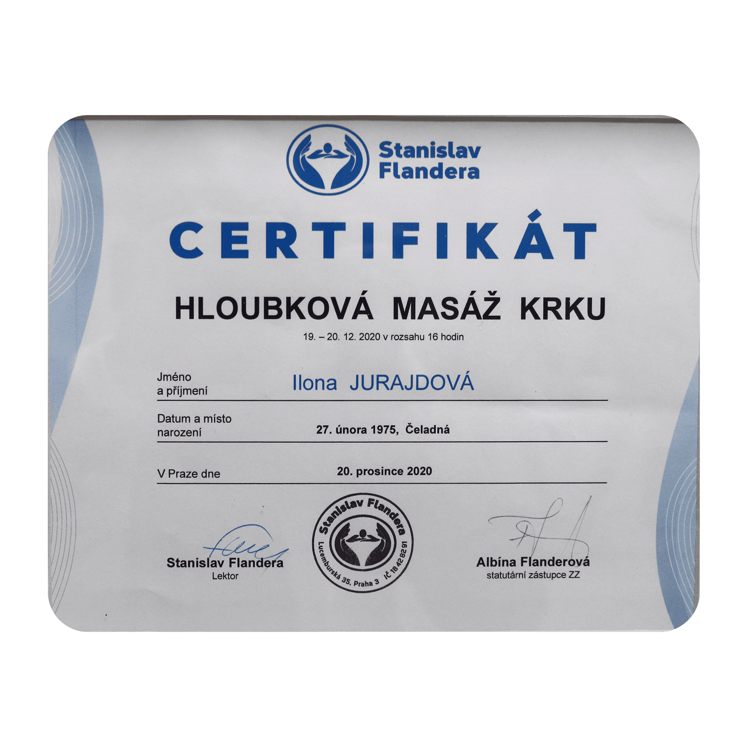 Hloubková masáž krku