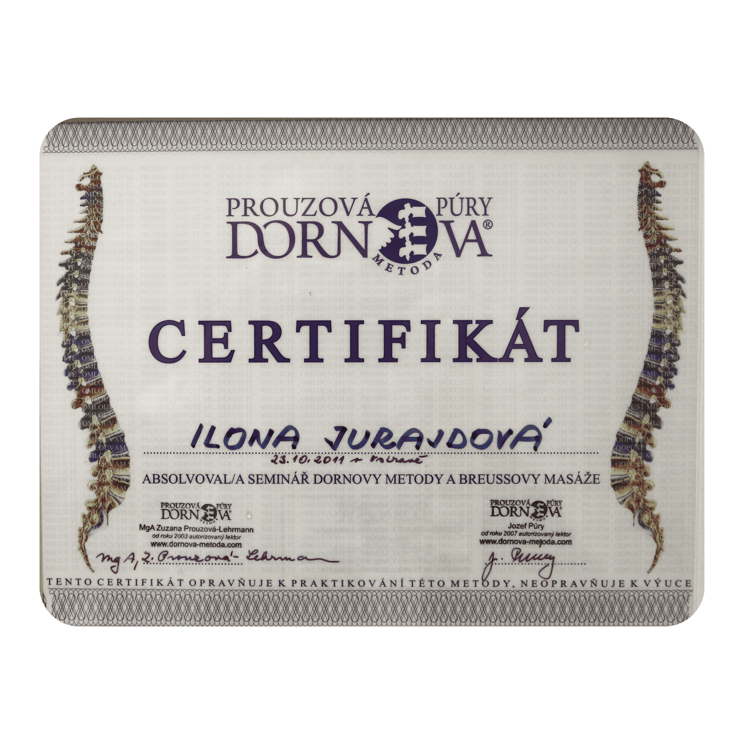 Dornova metoda a Breussova masáž